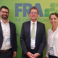 Jorge Careterro (BARIG Air Cargo & Logistics Committee Chairman; LATAM Cargo), Michael Hoppe (BARIG Chairman), and Martina Schikorr (FRA Cargo Team) 