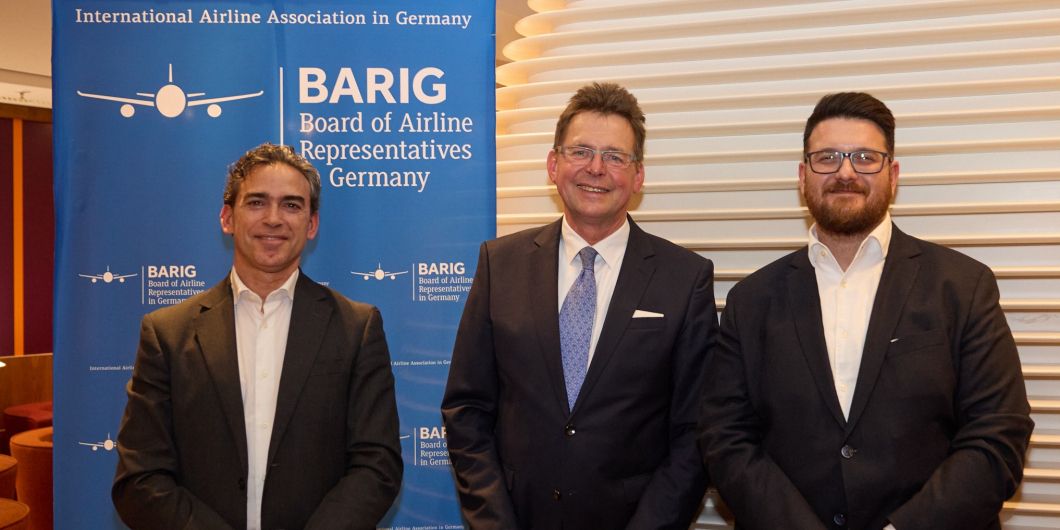 BARIG e.V. (LTR): Pedro Bermudo Cruz (Head of International Business Development), Michael Hoppe (BARIG Chairman and Executive Director), and Thomas Sergnese (CEO & CCO Value Group) are looking forward to the exchange.